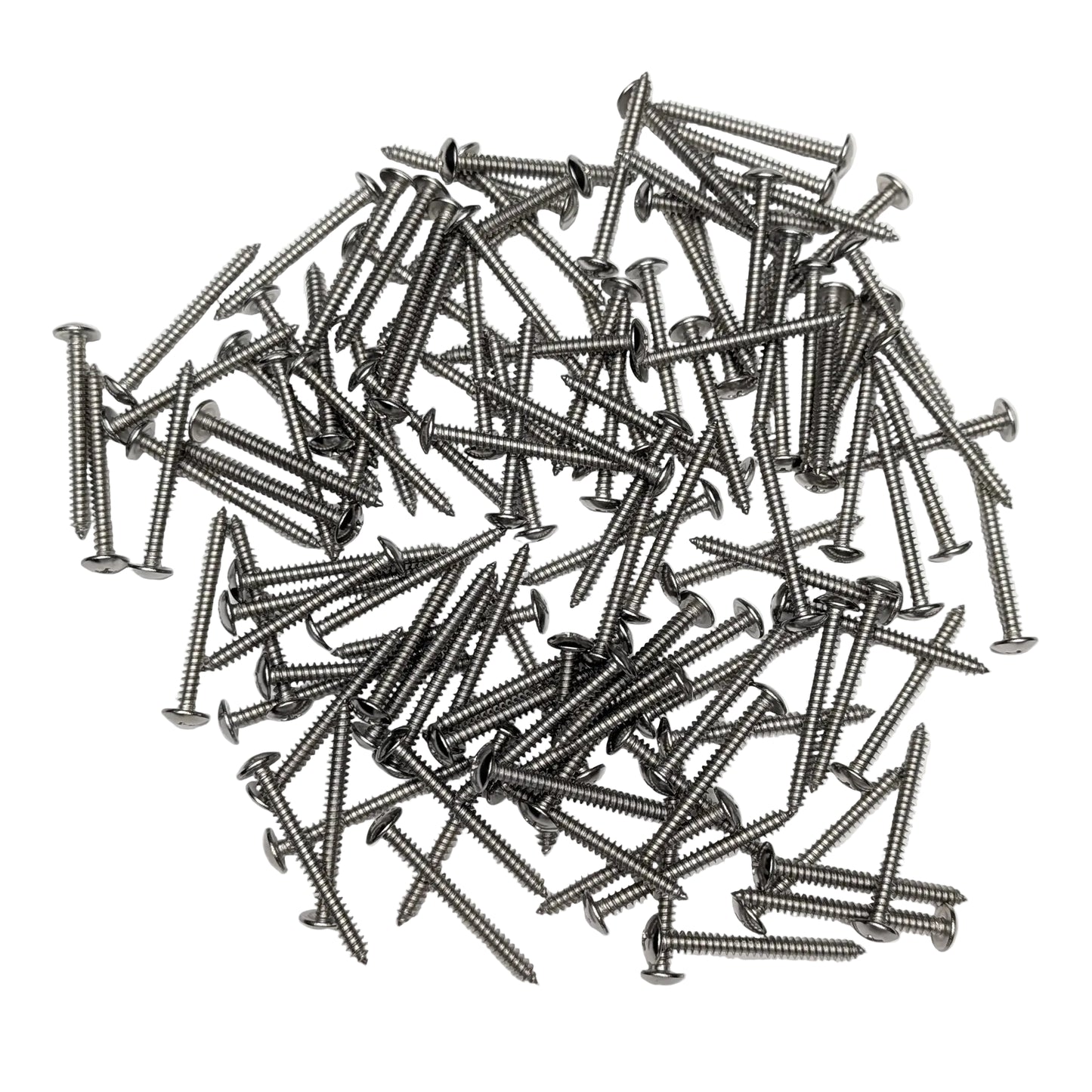 120 Silver 2-in Truss-Head Bracket Screws on a white background.