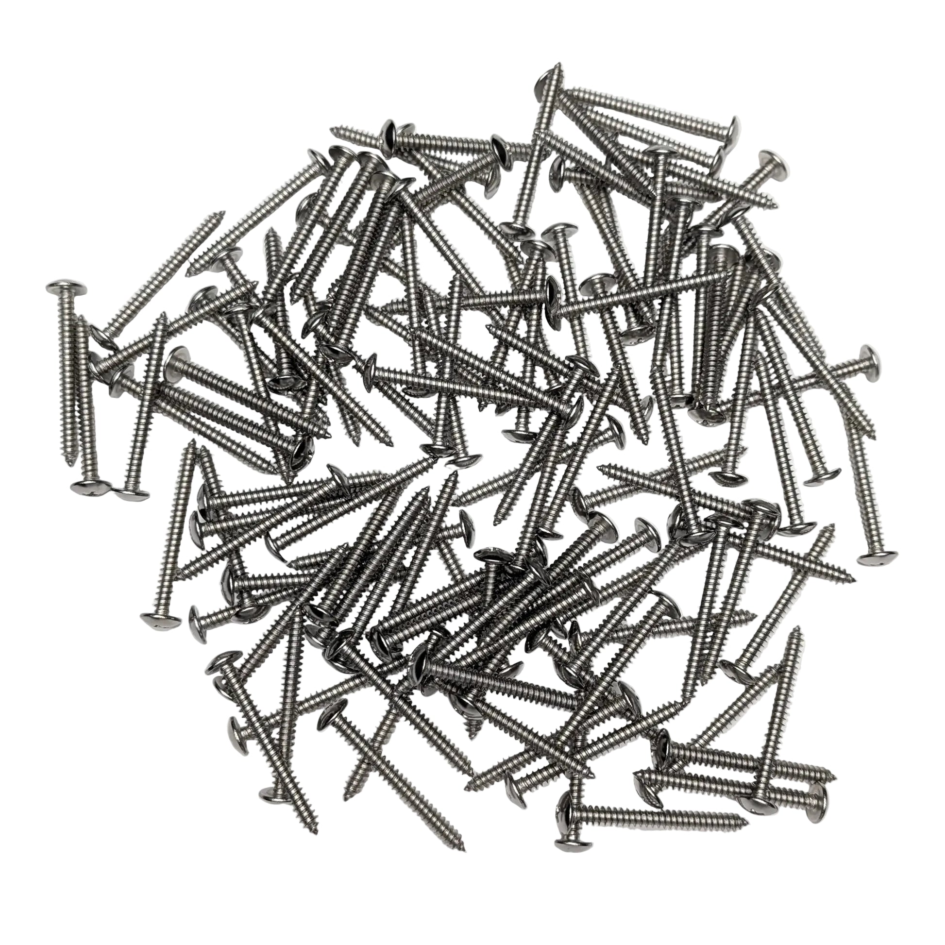 120 Silver 2-in Truss-Head Bracket Screws on a white background.