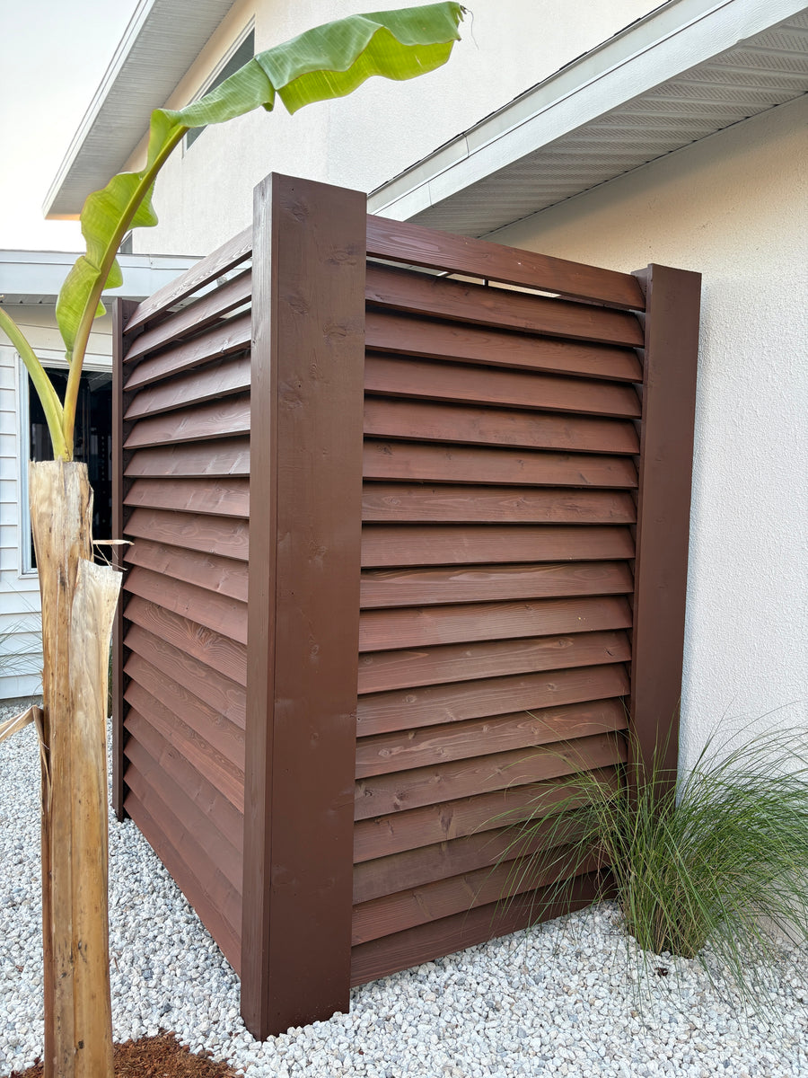 Louvered Outdoor Shower