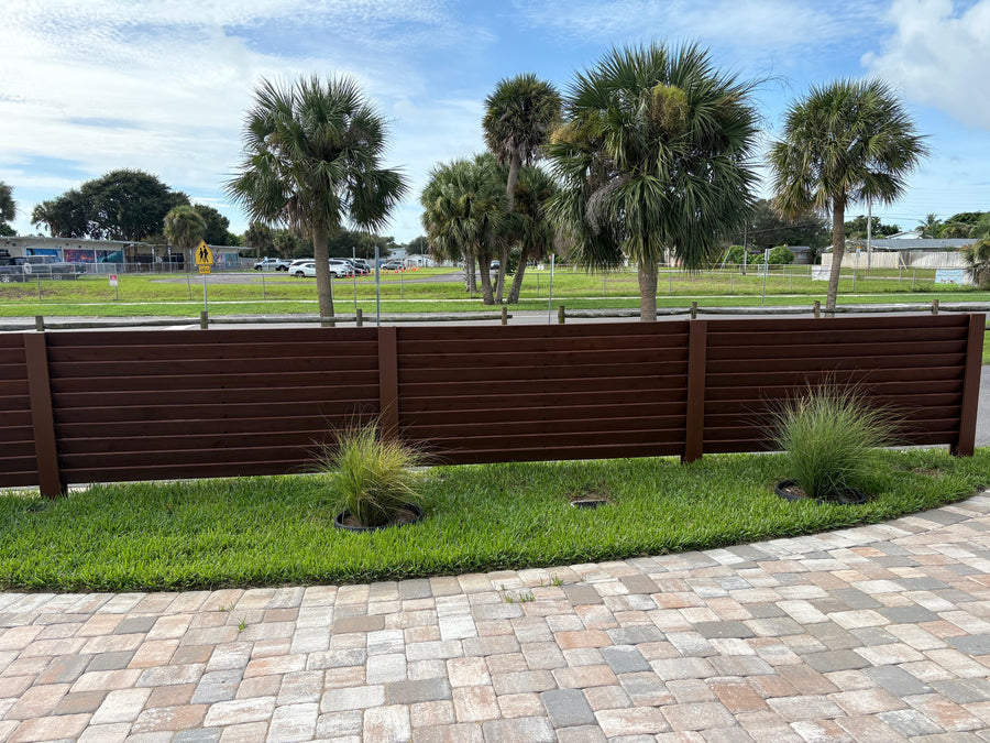 Louvered Front Yard Fence