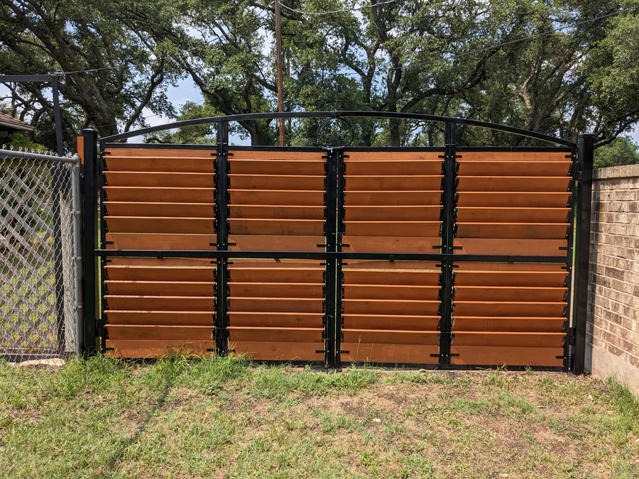 Back of Louvered Gate