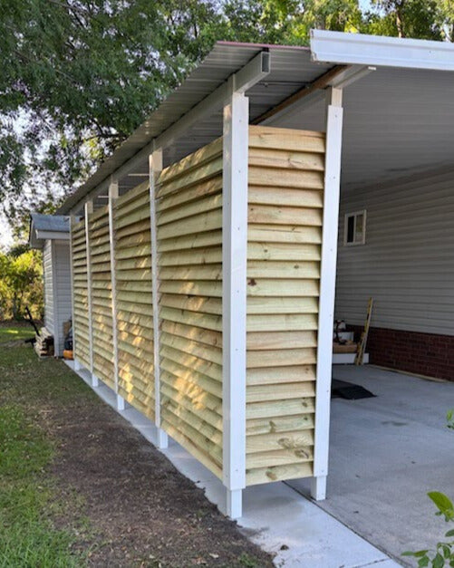 Outside of Carport
