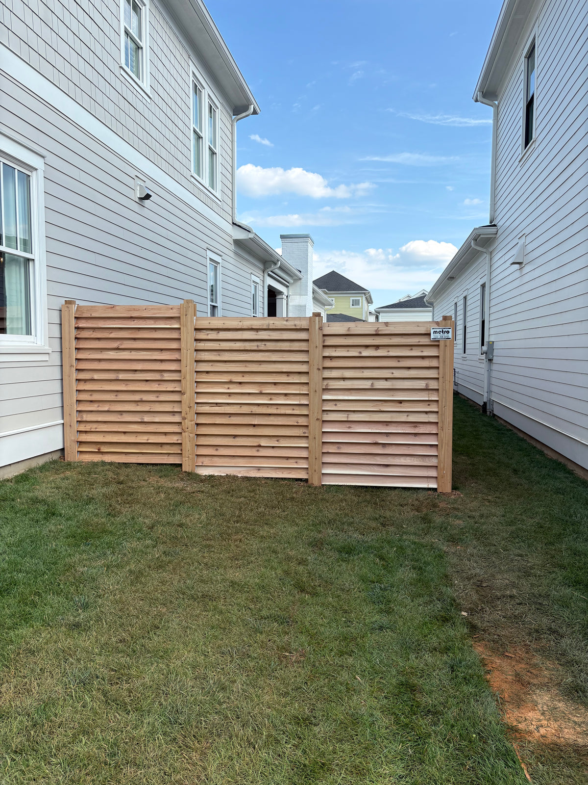 Residential Louvered Fence