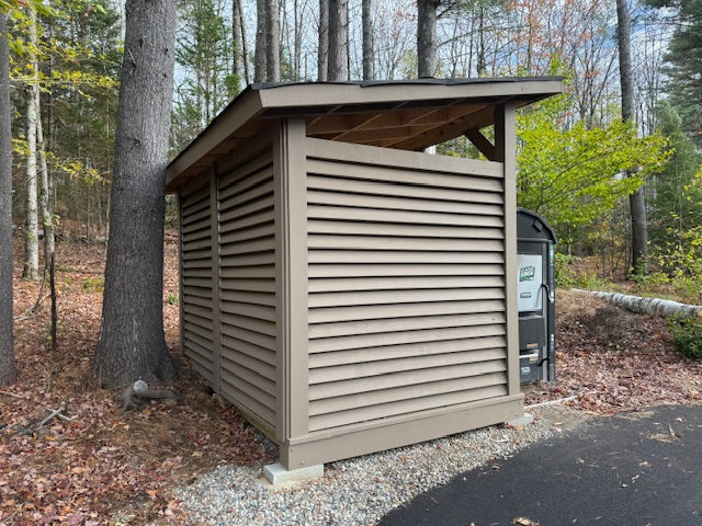Louvered Wood Shed