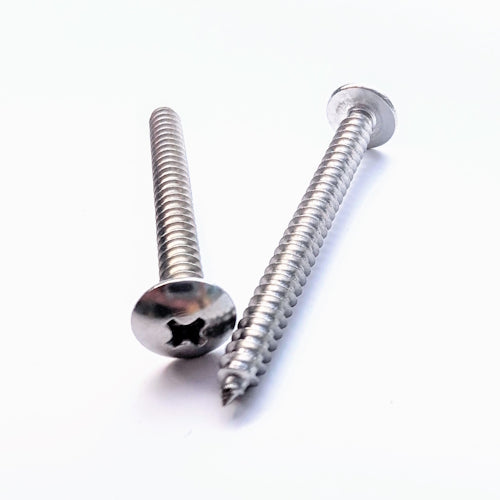 #10 x 2" Stainless Bracket Screws for EZ Louver - Silver