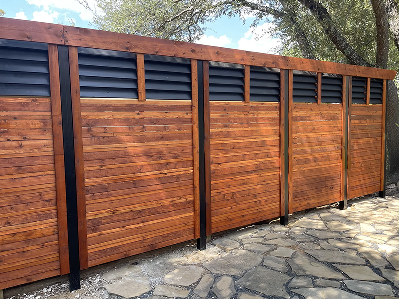 Louver brackets for fence companies